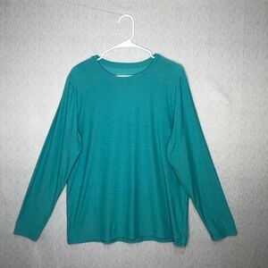 Beyond Yoga Always Beyond Women’s L LS Top Soft Stretch Athleisure Yoga Teal